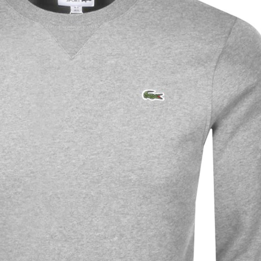 Alternative Image for ProductLacoste Sport Crew Neck Sweatshirt Grey3